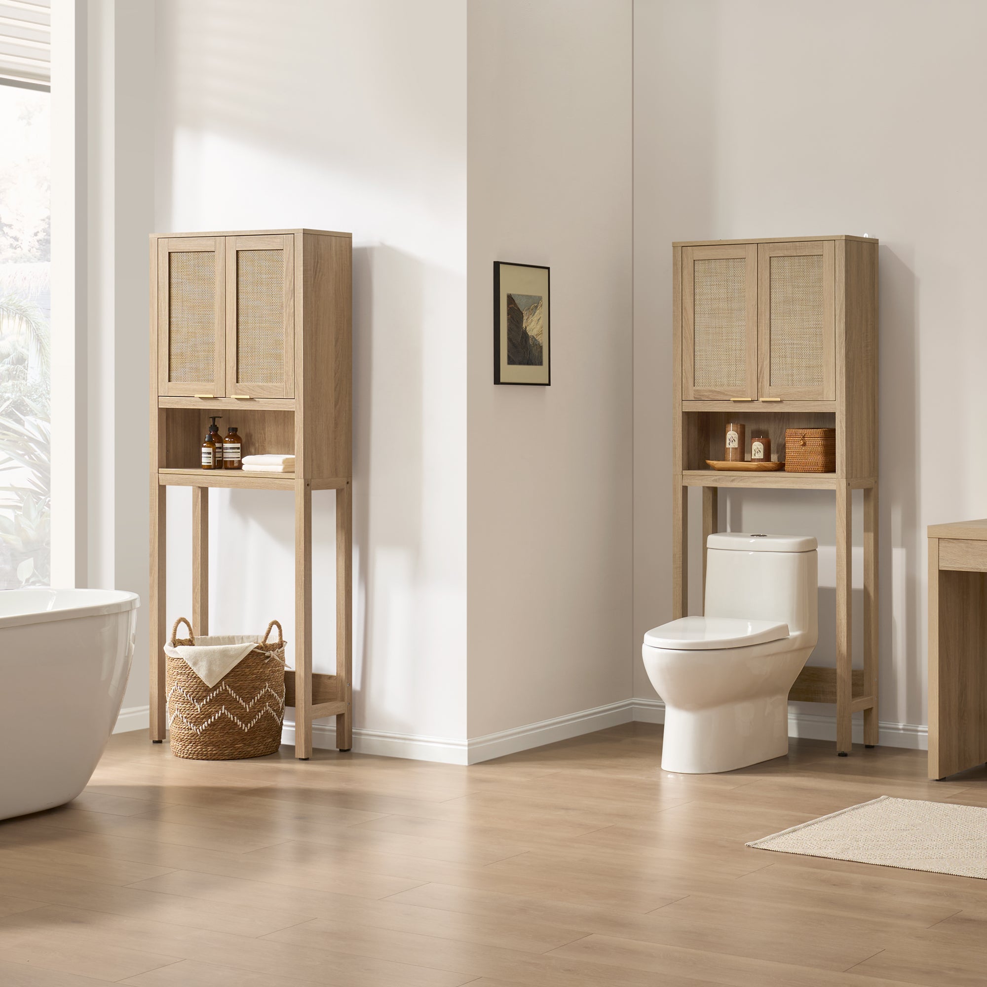 Savanna Over-the-Toilet Space Saver, Large Storage