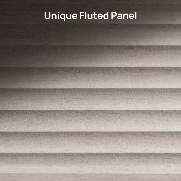 Stria Fluted Sideboards with 2 Doors, Set of 2