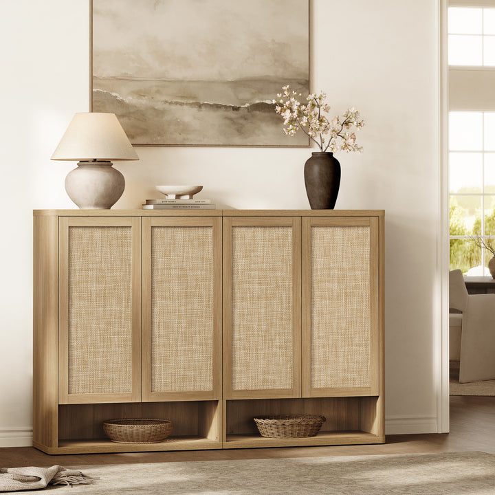 Zura 50-Pair Shoe Cabinet with 4 Doors