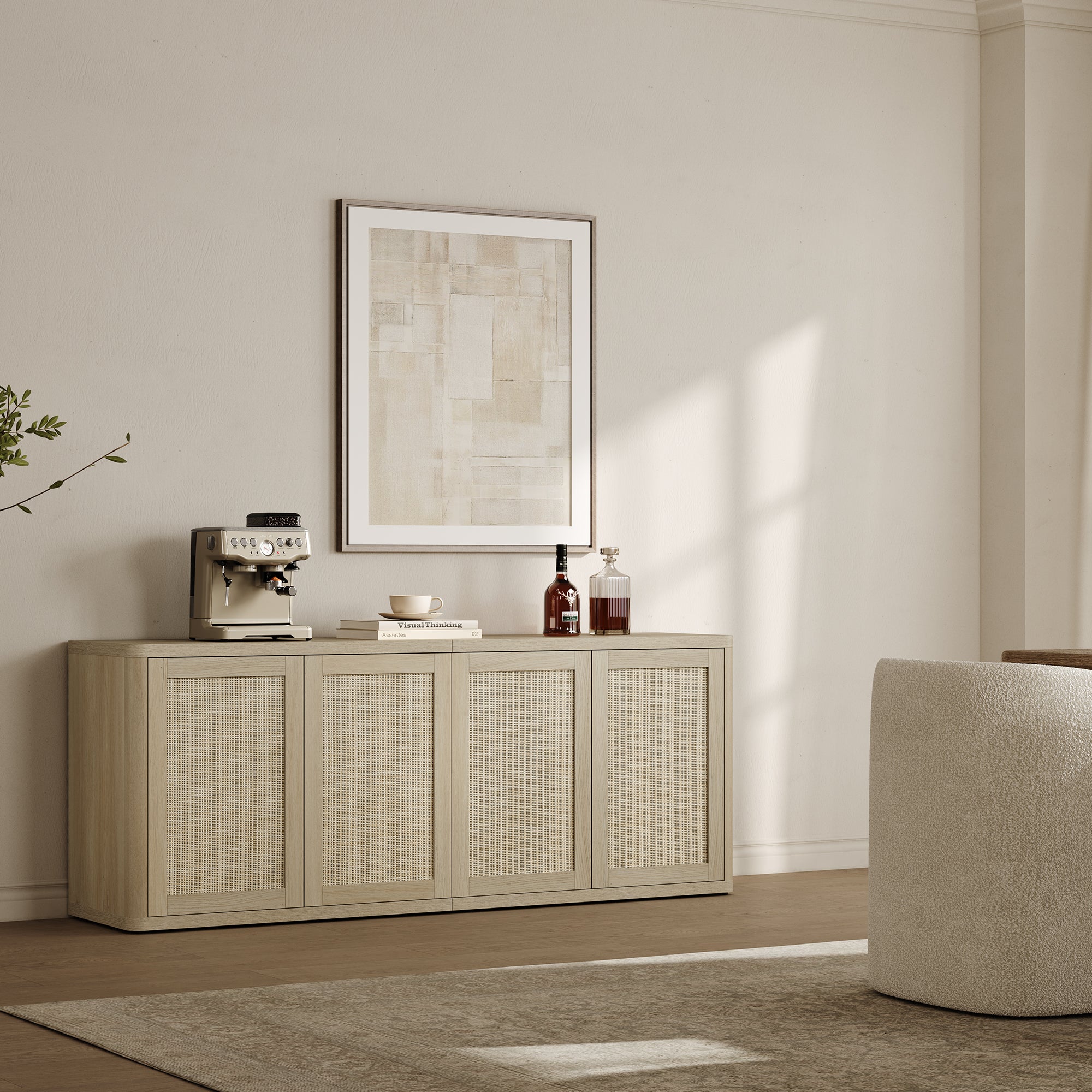 Zura Sectional TV Console, 65 Inches Wide