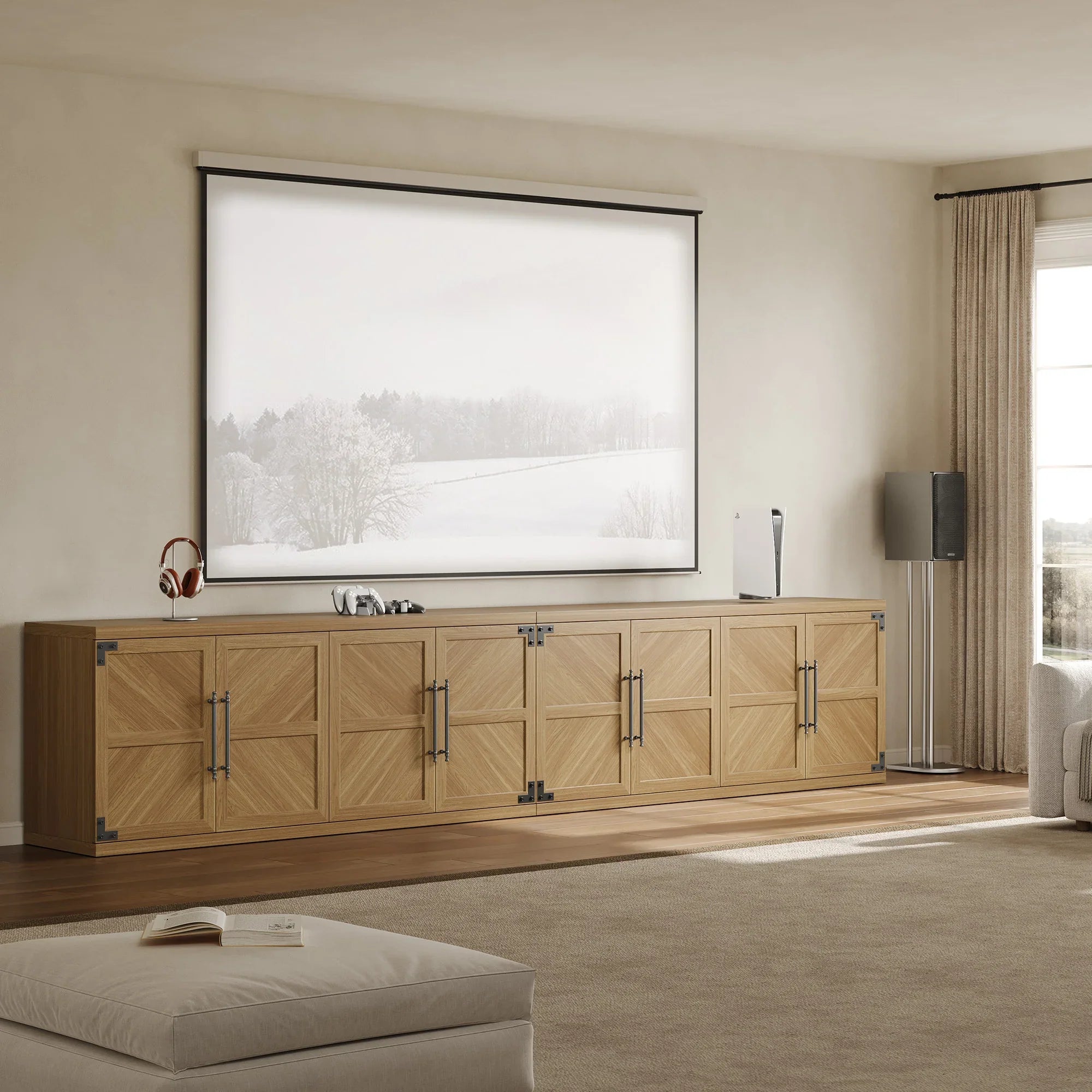 Willow TV Stand, 61.3 Inch Wide