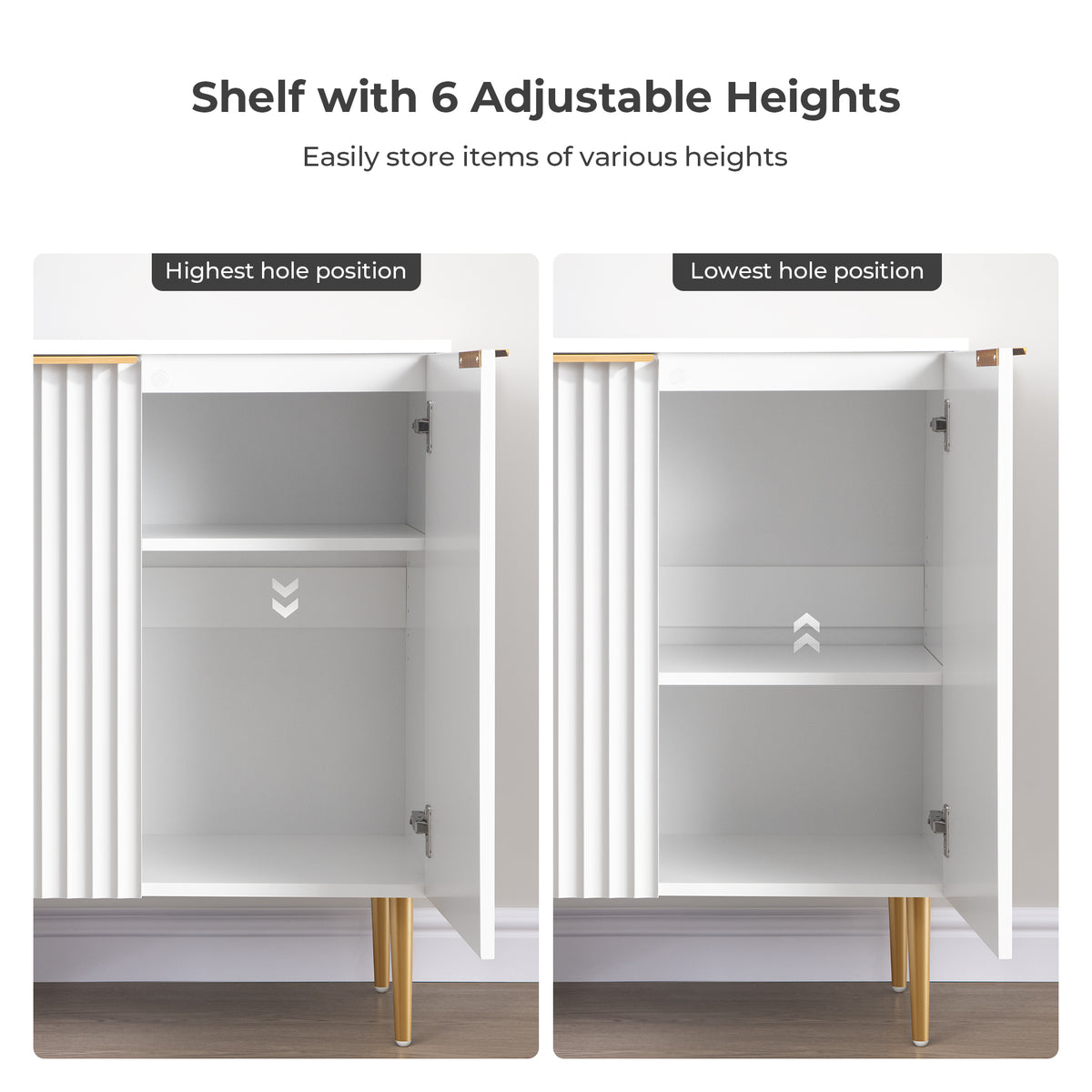 Opus Buffet Cabinet with Storage, Set of 3