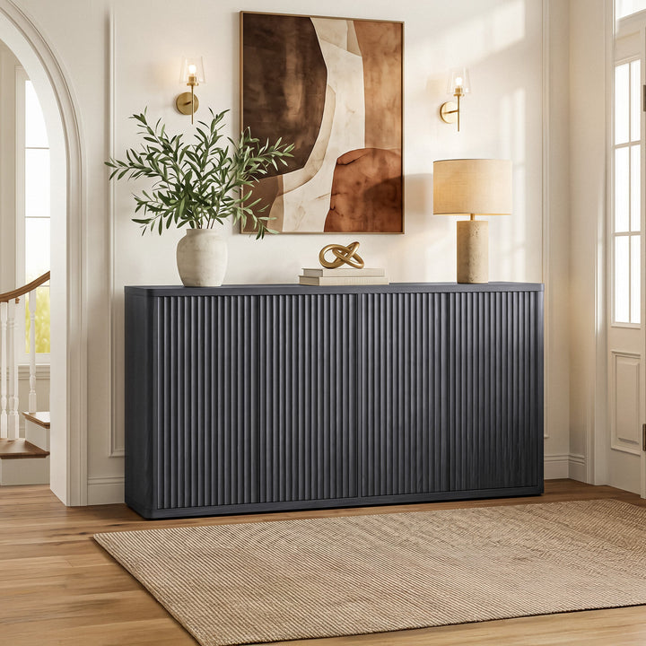 Cas Sideboard with 4 Doors, Set of 2