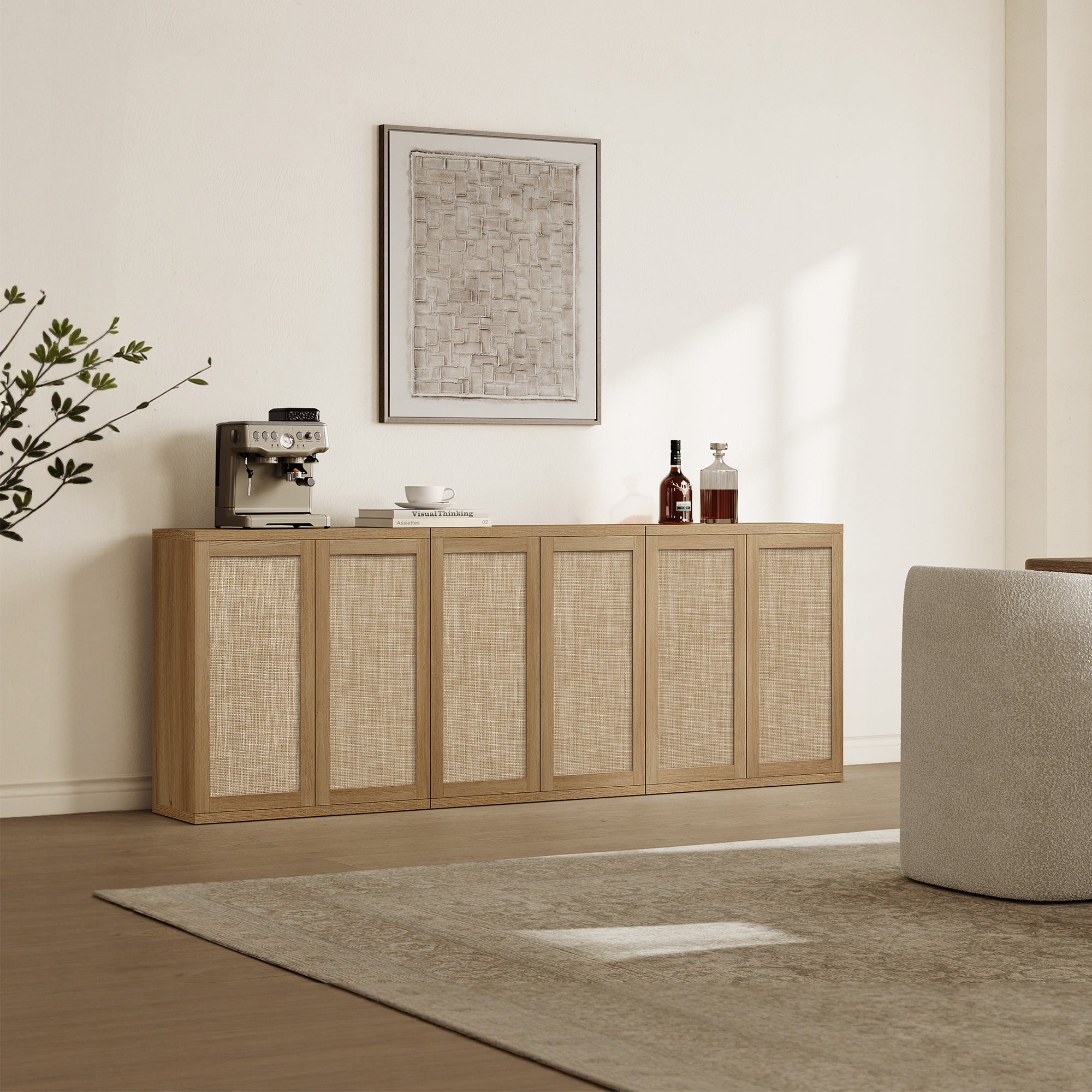 Zura Rattan Sideboard, 2 Doors