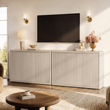 Cas Sideboard with 3 Doors - 2 Pieces - White Alder
