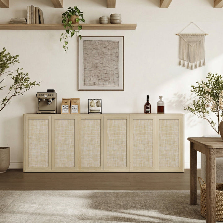Zura Rattan Modular Sideboards Set, 95'' Wide