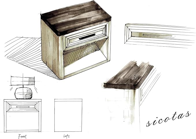 Stria Night Stands with Storage - Sicotas