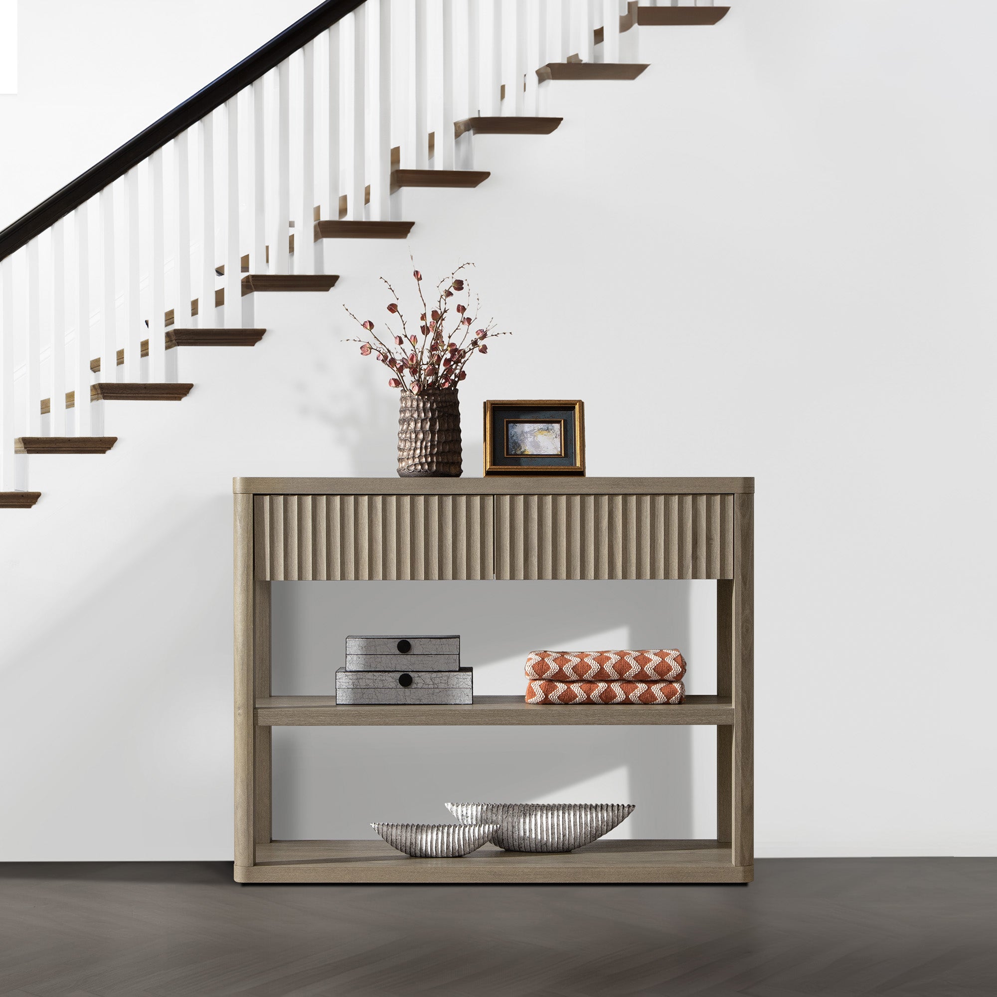 Cas Narrow Console Table with Drawers