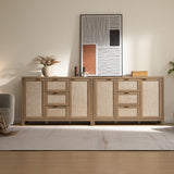 Savanna Sideboard Cabinets - 2 Pieces - Reclaimed Caramel Oak