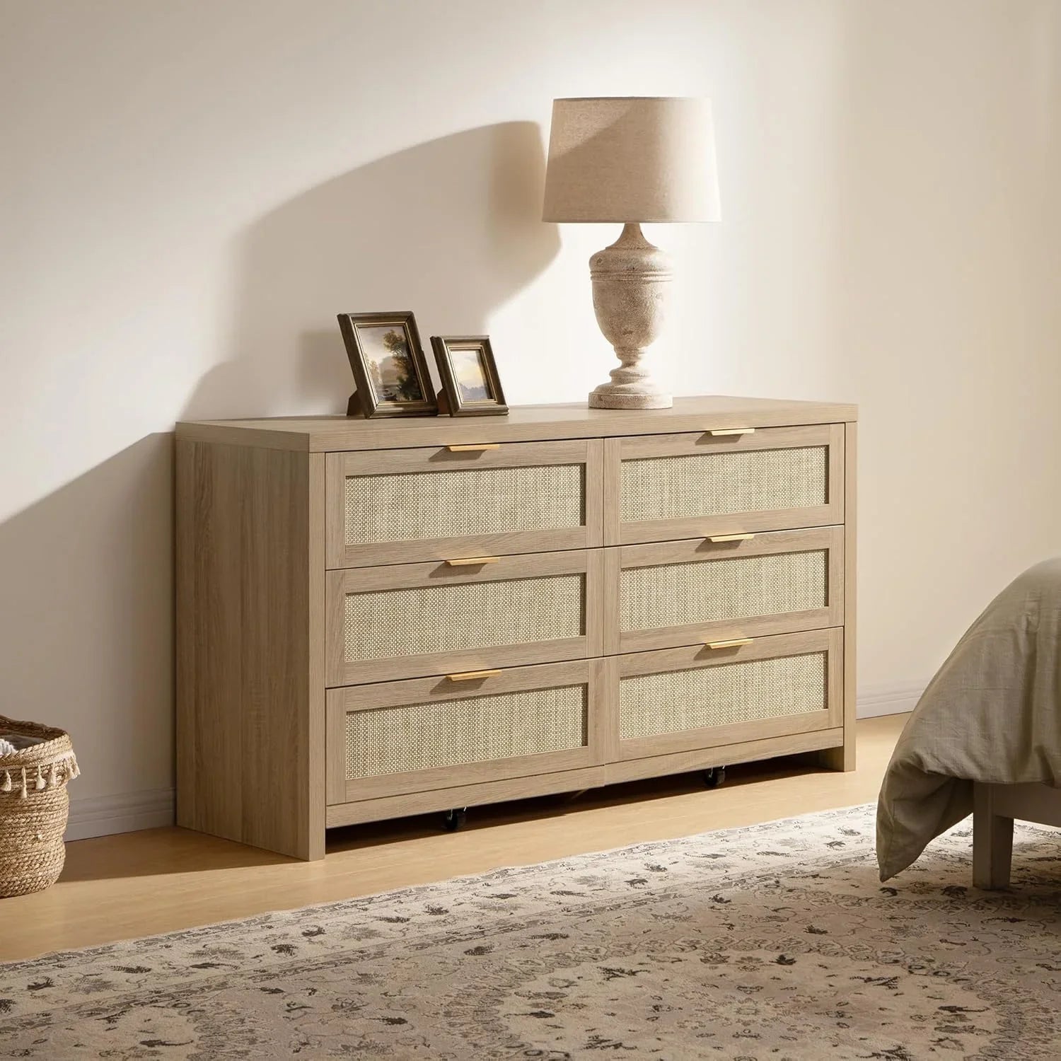 Savanna 6 Drawers Dresser and Nightstand Set