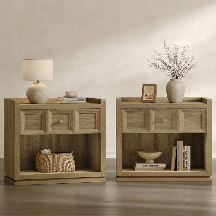 Helio Nightstands Set, 26 Inch Wide