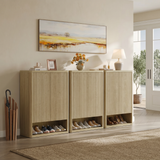 Cas Shoe Cabinet with 2 Doors, Entryway Storage, Set of 3