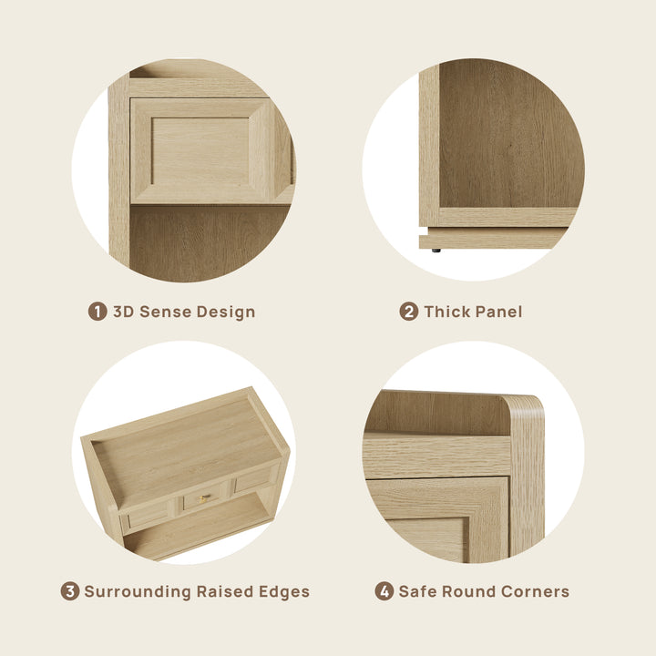 Helio Large-Size Nightstand, Bedroom Storage