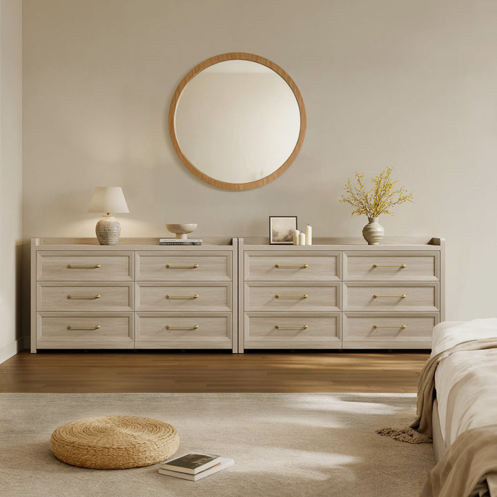 Helio Dresser with 6 Drawers, Set of 2