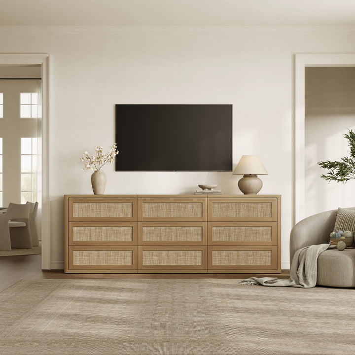 Zura Sectional 9 Drawers Dresser Sets