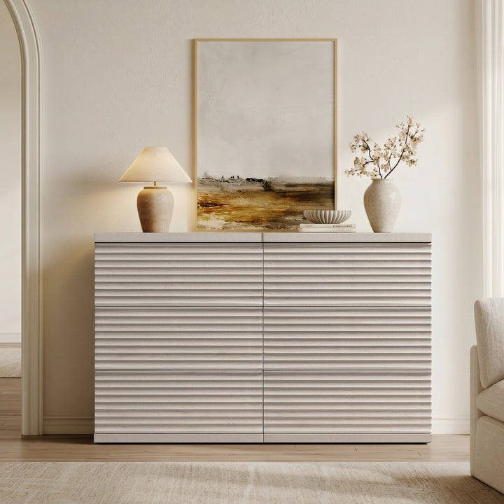 Stria Chest of Drawers and Nightstands Set