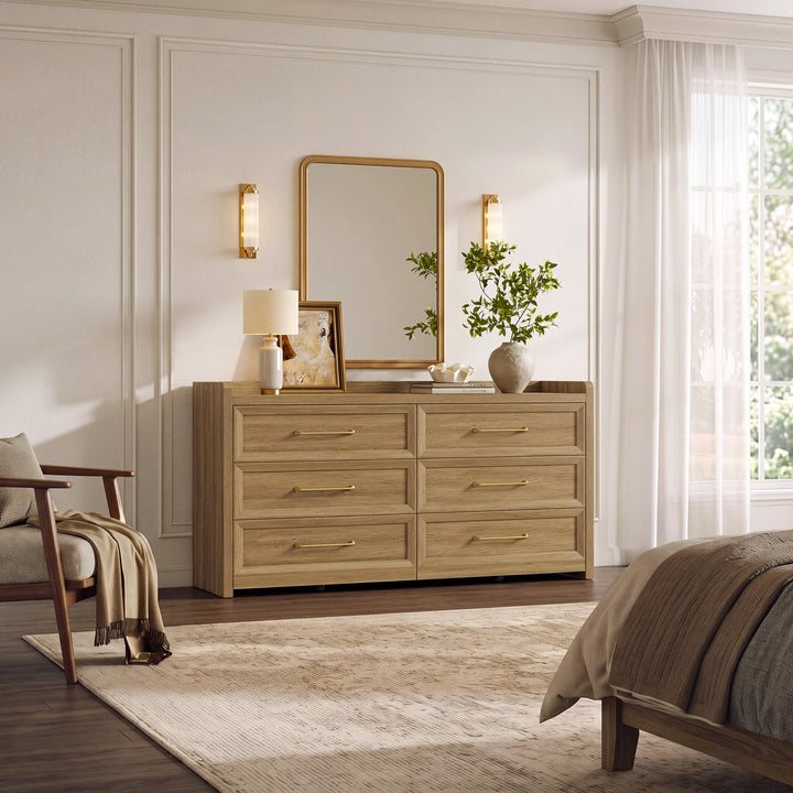 Helio 6 Drawers Dresser and Nightstand