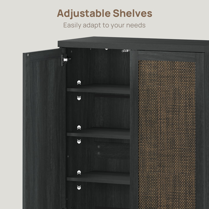 Zura Shoe Storage Cabinet with 2 doors, Set of 2