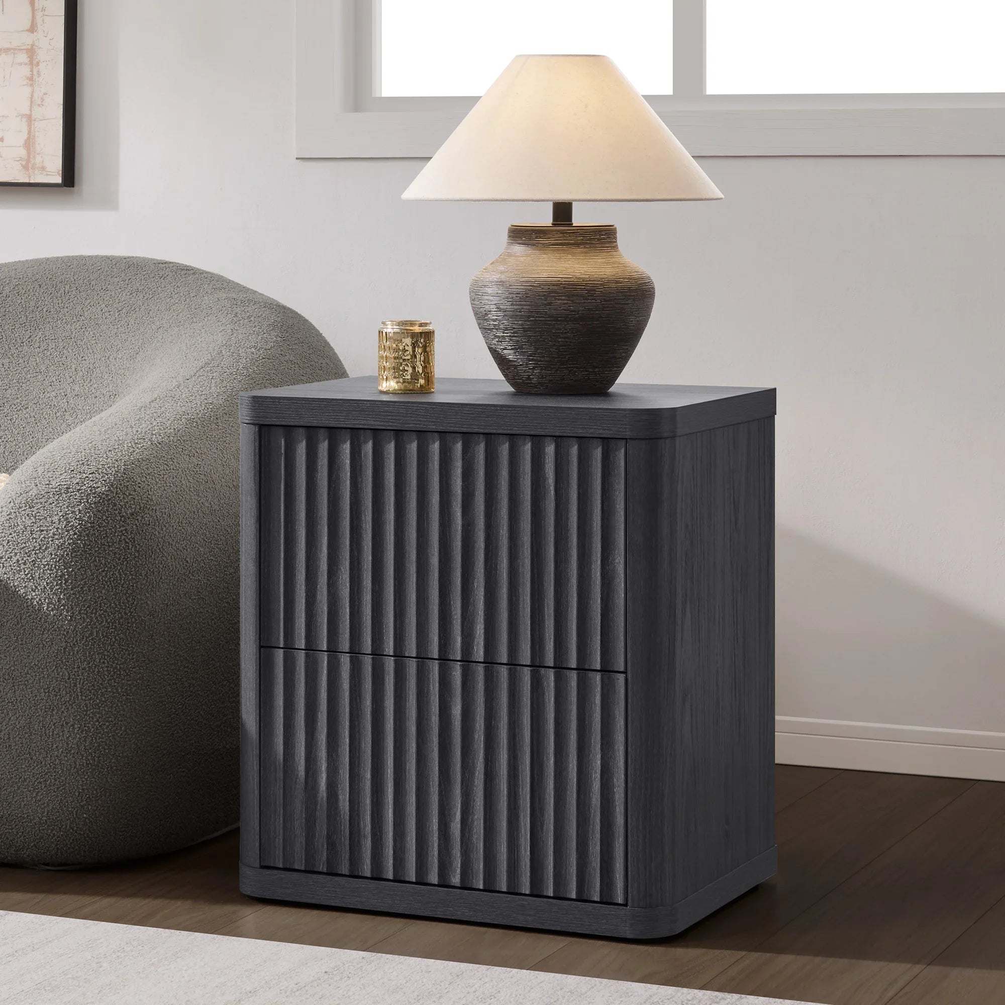 Cas Night Table with 2-Drawer