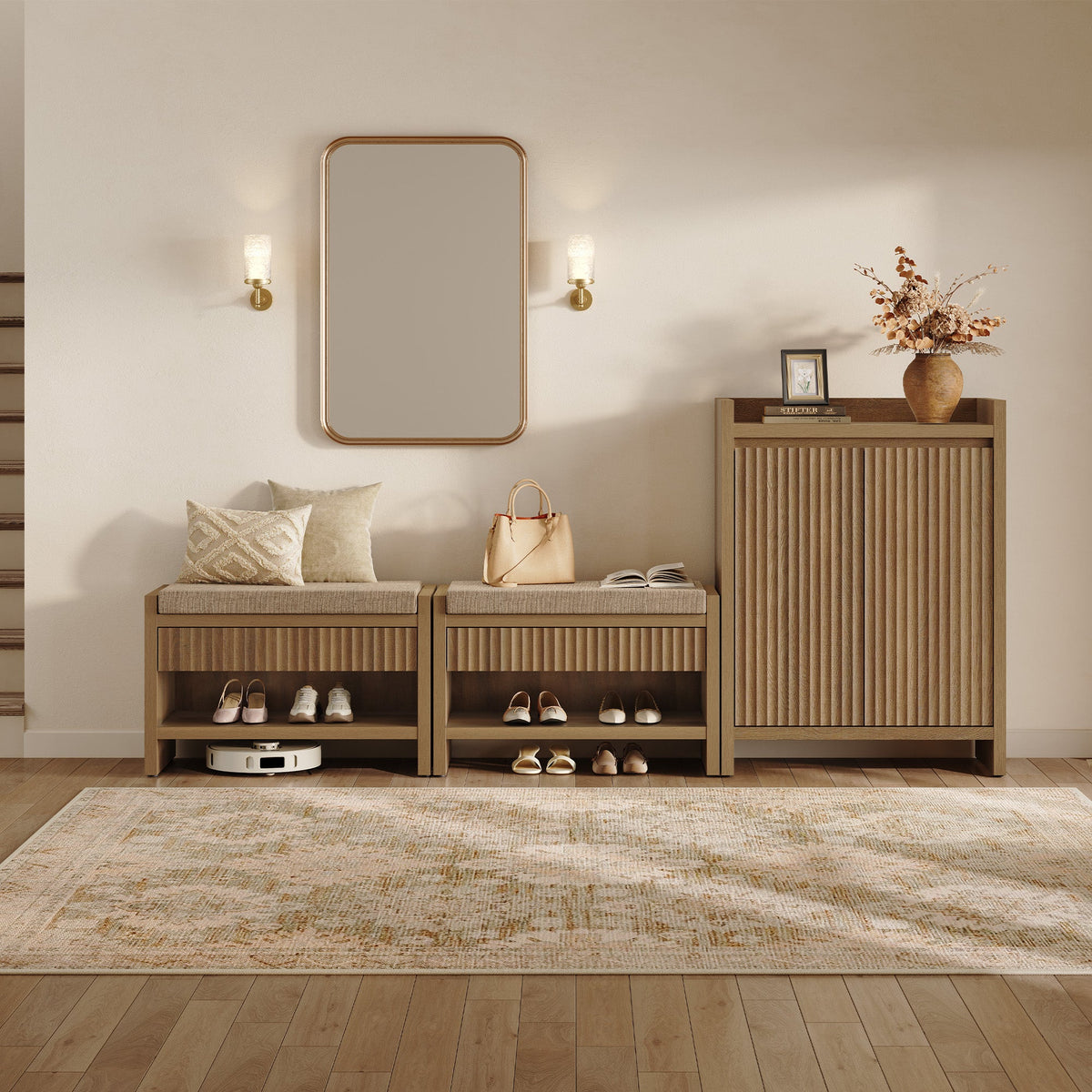 Prelude Shoe Bench, Entryway Storage