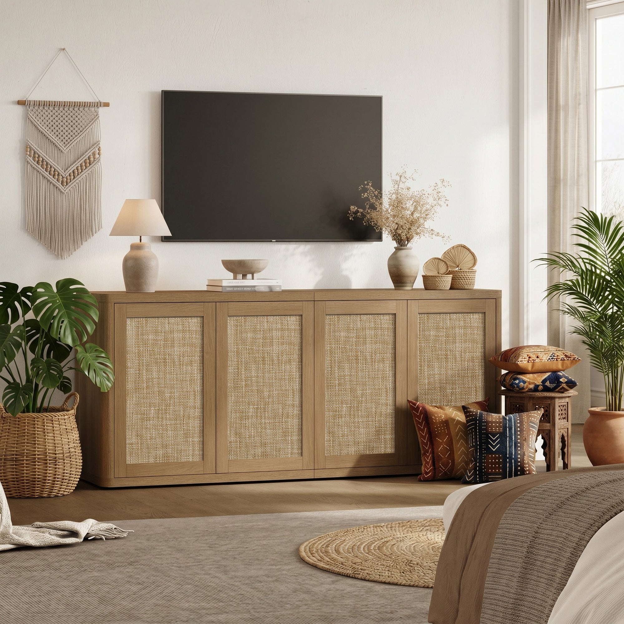 Zura Sectional TV Console, 65 Inches Wide