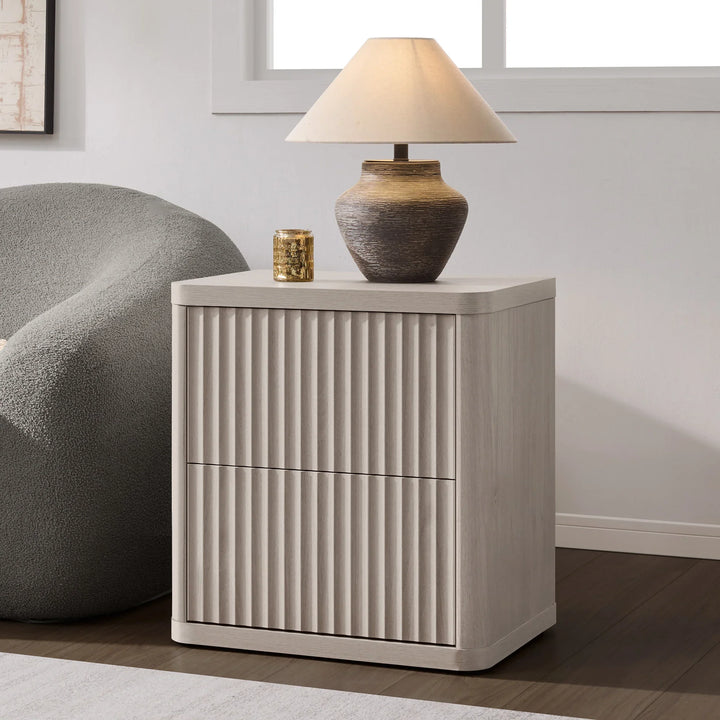 Cas 2 Drawers Nightstand for Bedroom