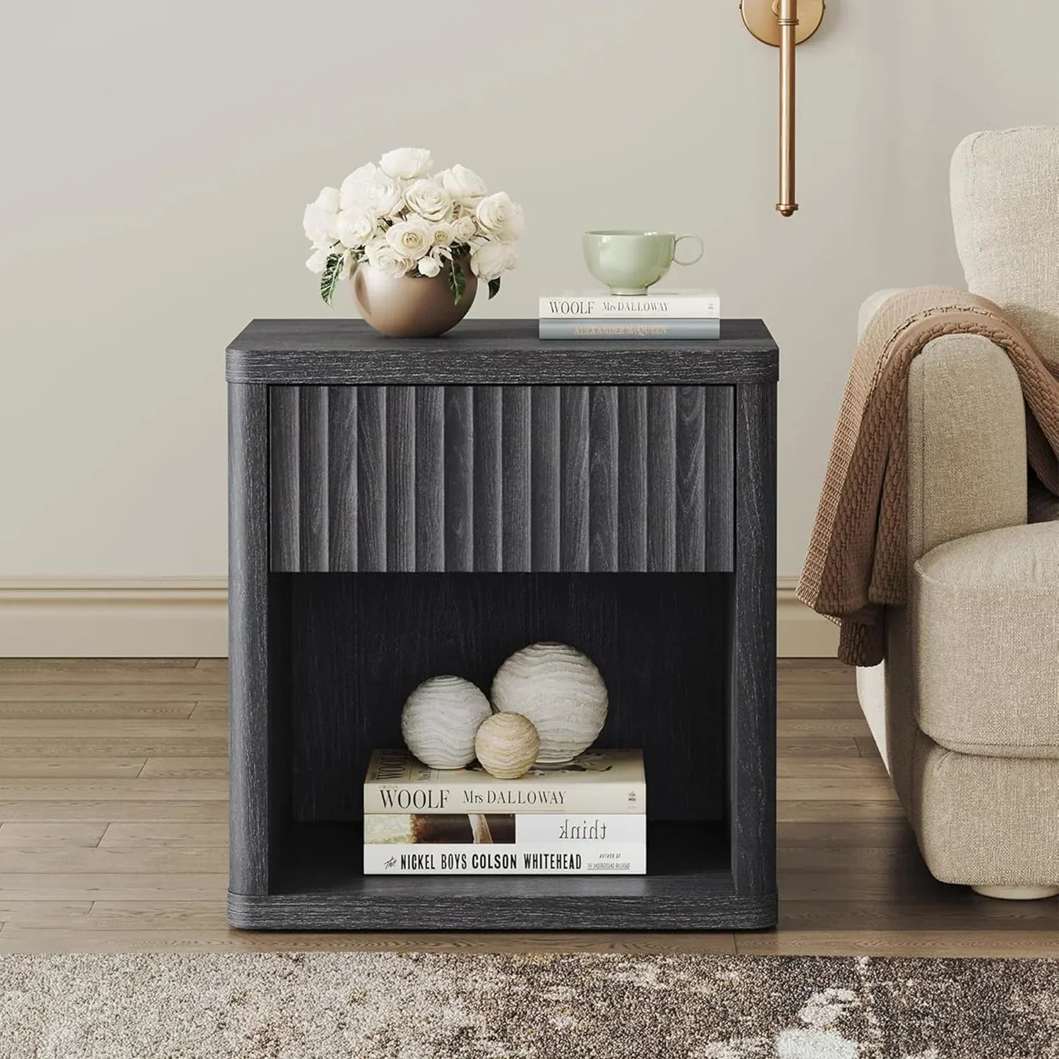 Cas Night Stand with Storage