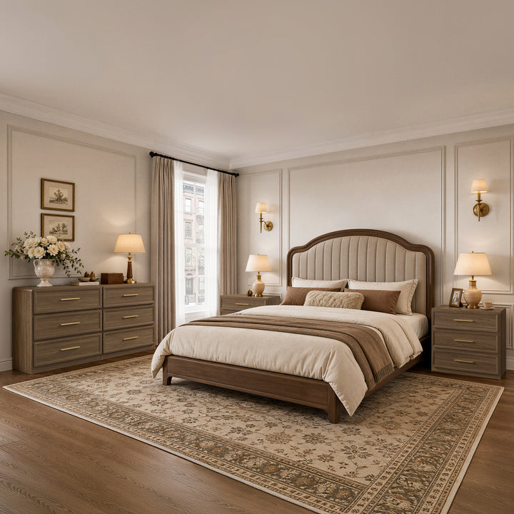 Crescent 64'' Wide Dresser with 6-Drawer, Set of 2