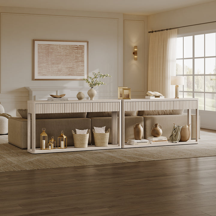 Cas Modern Console Table with 3 Drawers