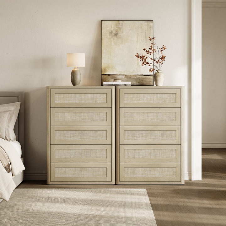 Zura Modern Dresser with 5 Drawers