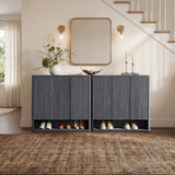 Cas Shoe Cabinet with 3 Doors, Set of 2