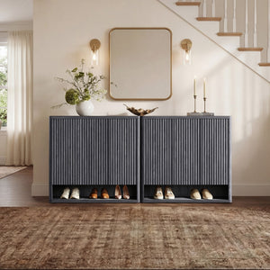 Cas Shoe Cabinet with 3 Doors, Set of 2