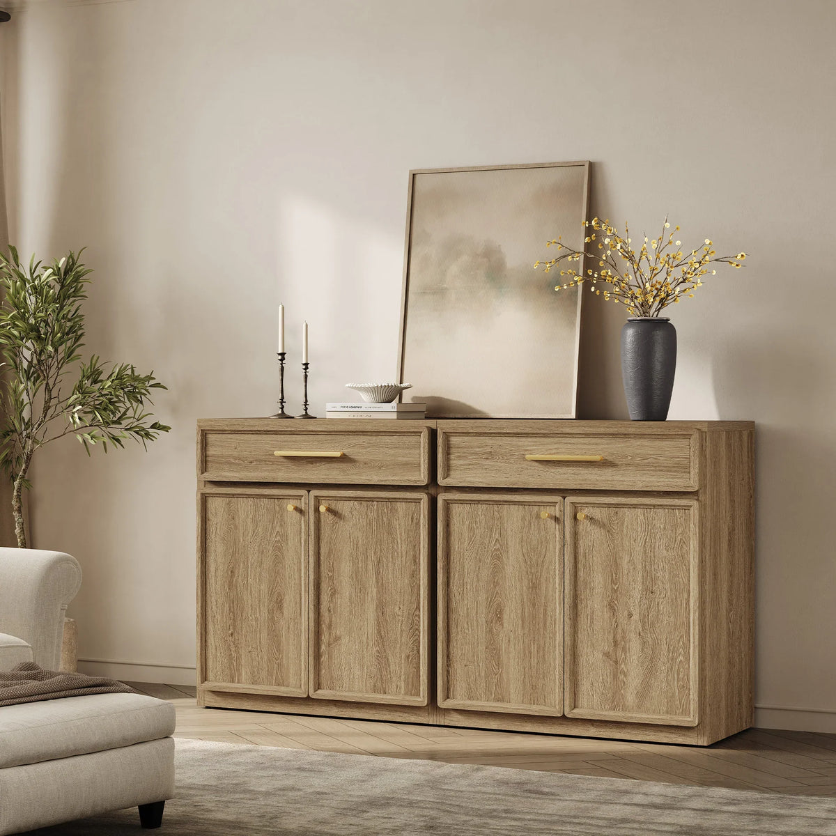 Crescent Sideboard with 1 Drawer