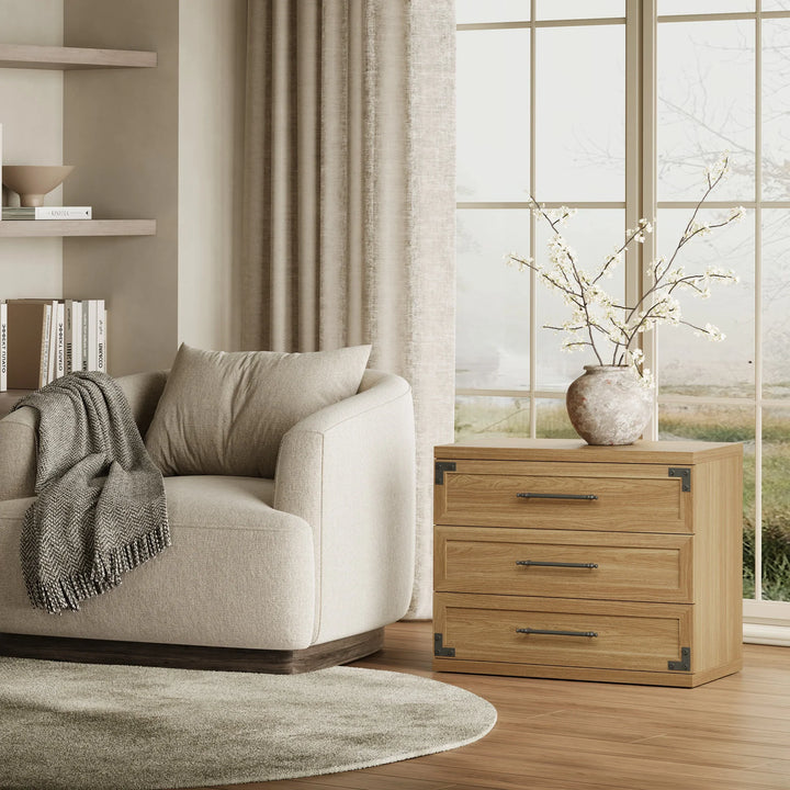 Willow 3-Drawers Nightstands Set, 31.3 Inch Wide