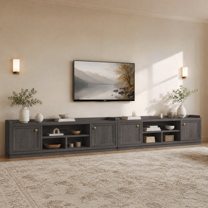 Helio Modern TV Stand with Doors