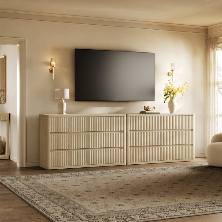 Cas 53.5'' Wide Chest of 6 Drawers for Bedroom