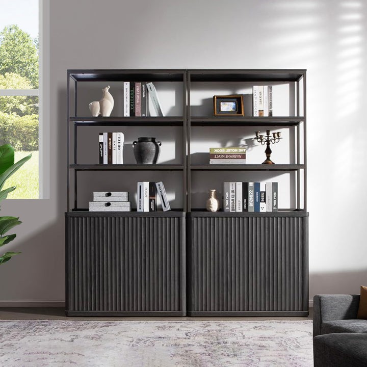 Cas Black Bookshelf, Set of 2