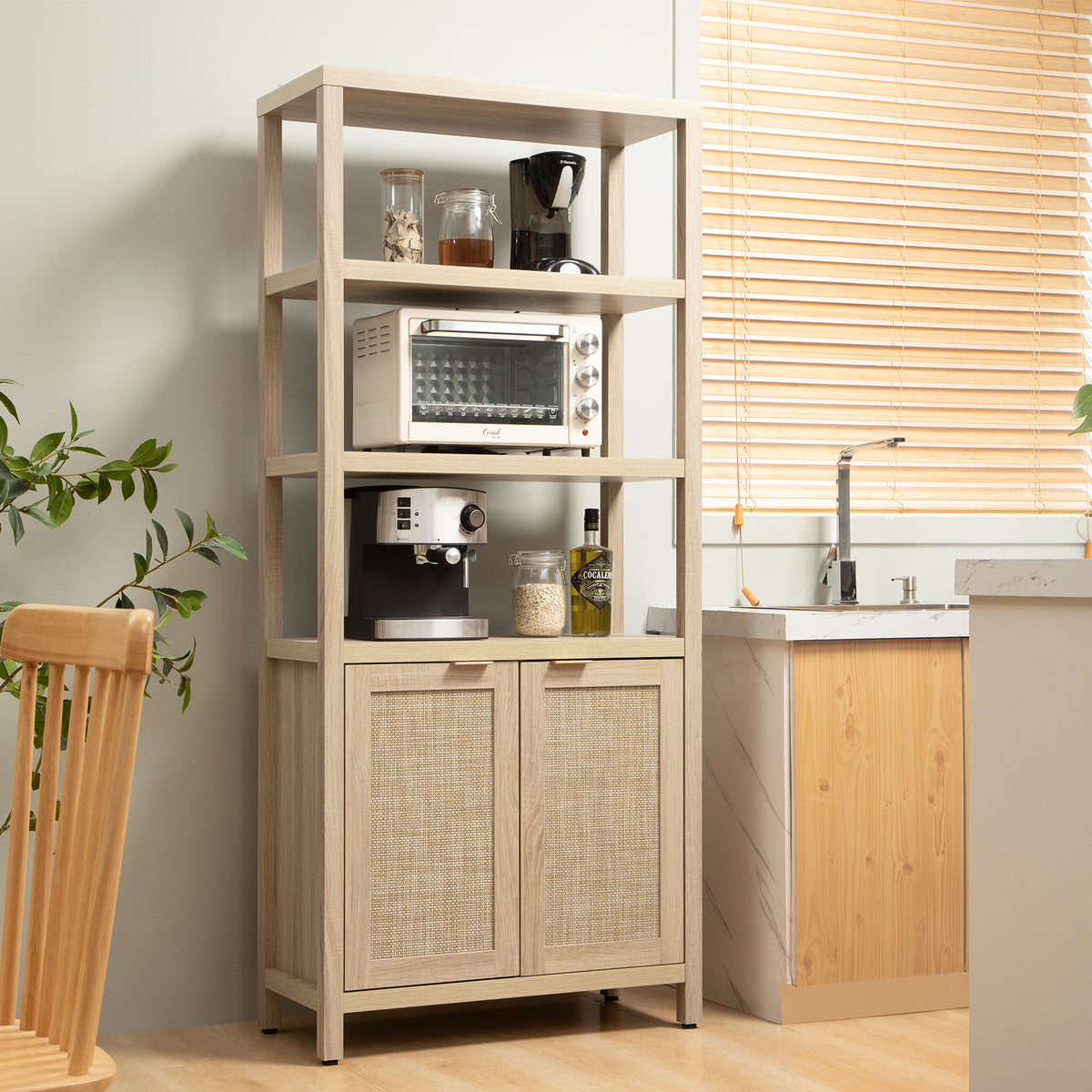 Savanna Rattan Bookshelf
