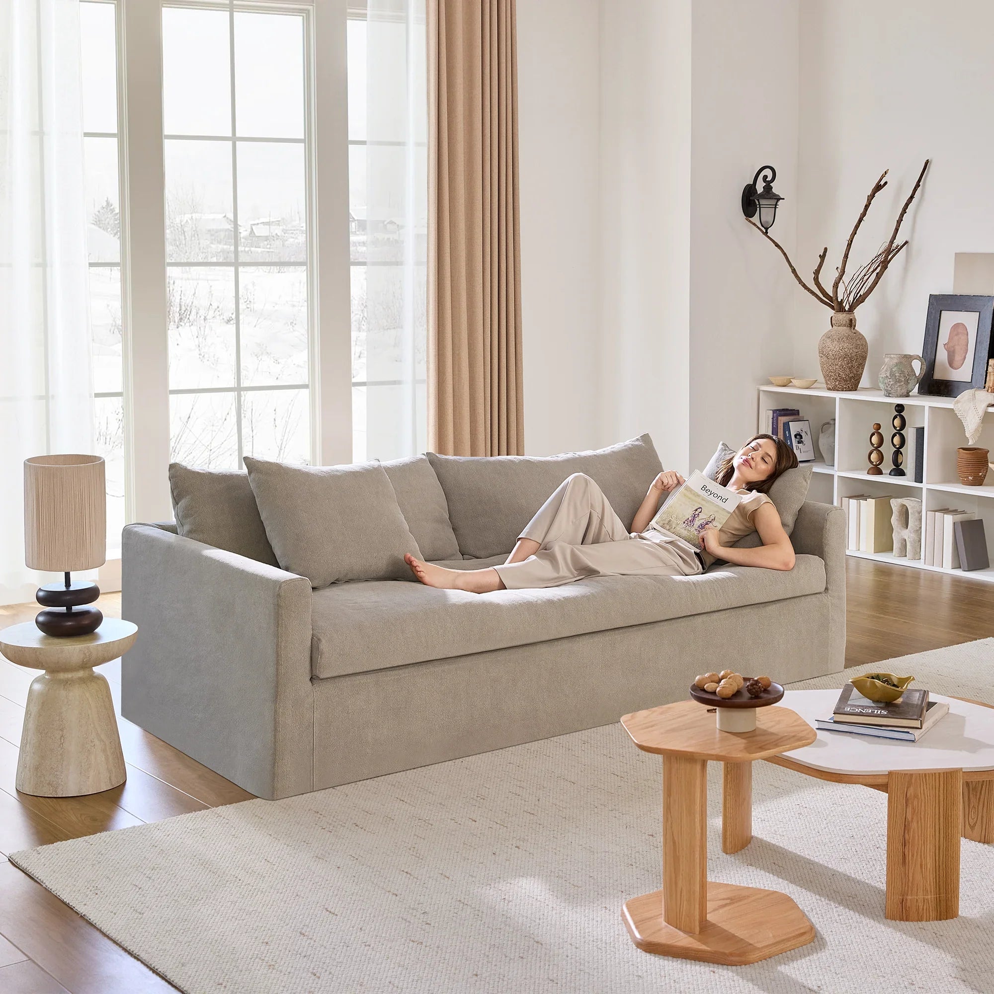 Eira Down-Filled 3 Seater Sofa