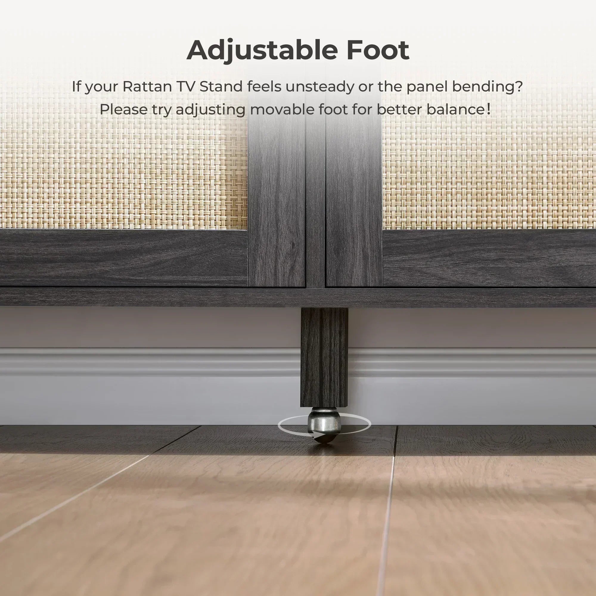 Terra White TV Stand for 60 Inch TV