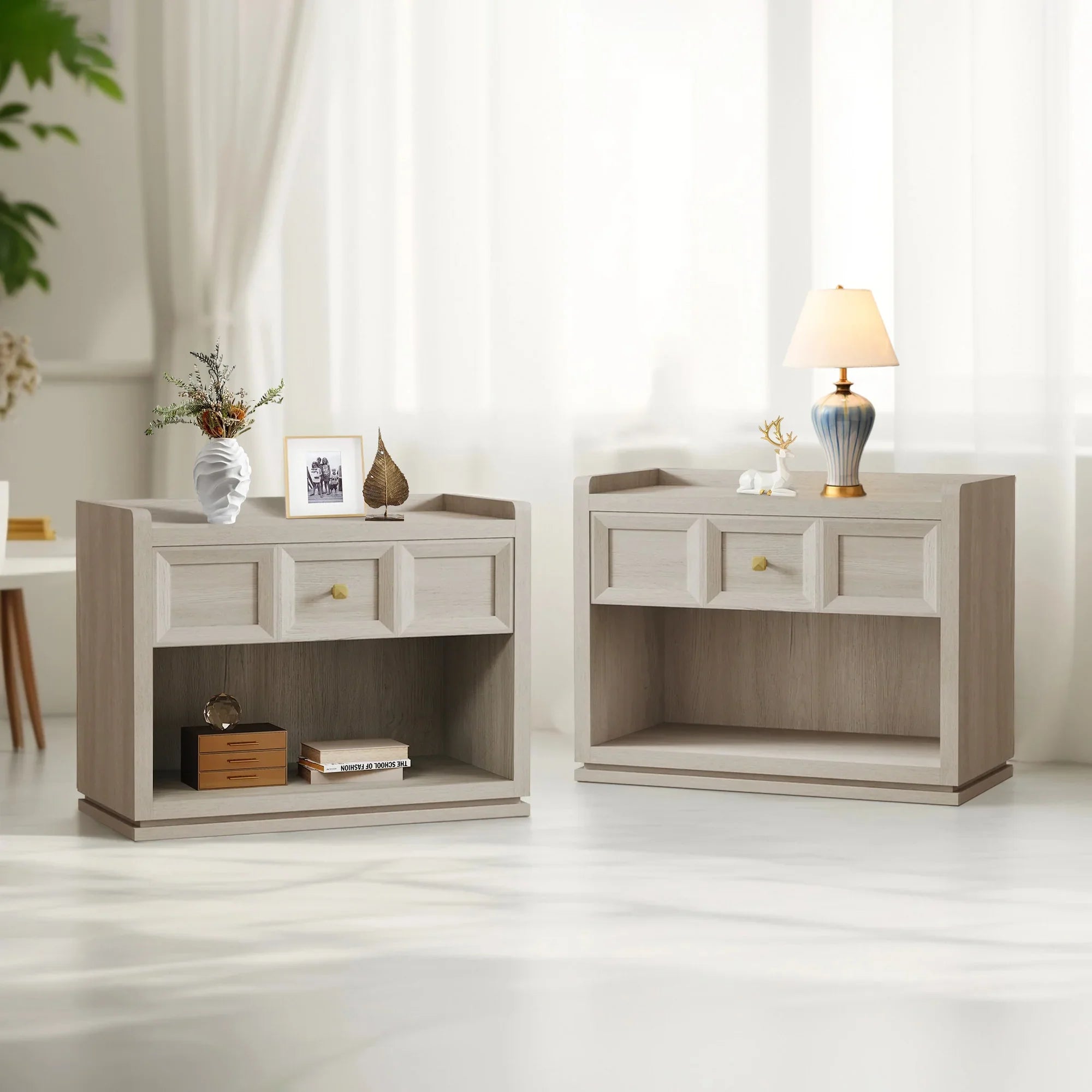 Helio Nightstand, 31 Inch Wide