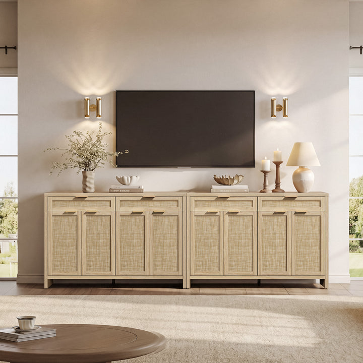 Savanna 59Inch-Wide Buffet Cabinet, Large Storage