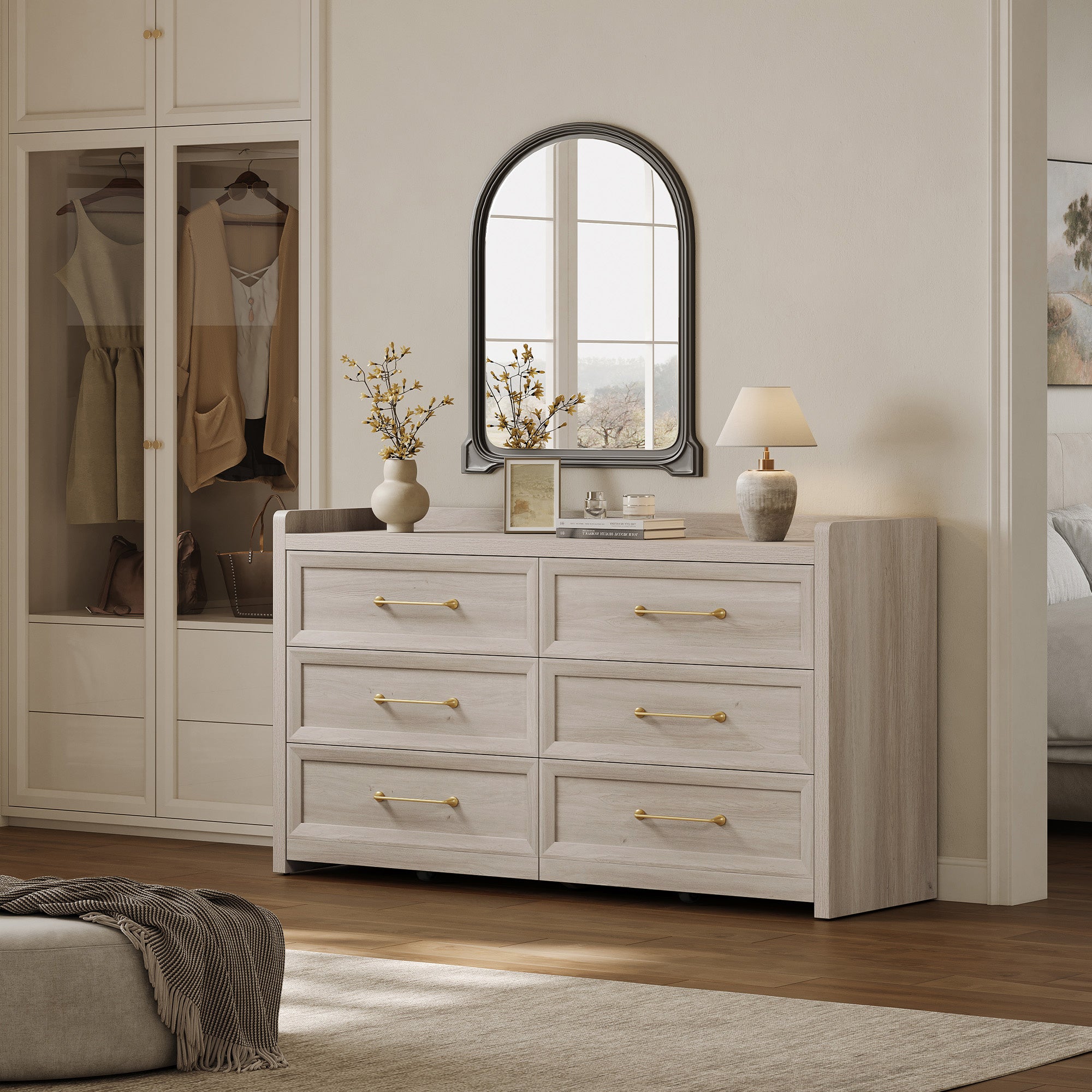 Helio 6 Drawer Dresser and Nightstands Set