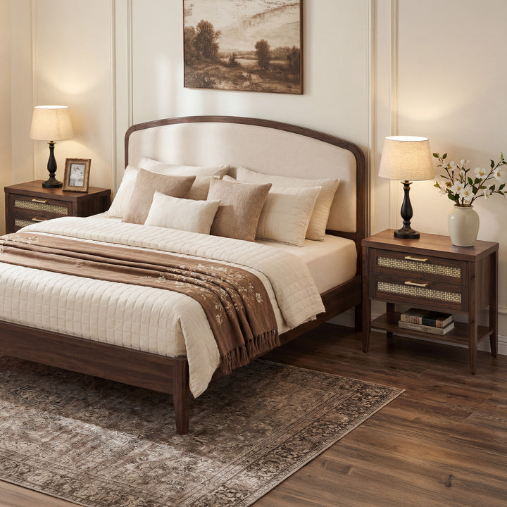 Andy Nightstand Set With 2 Doors