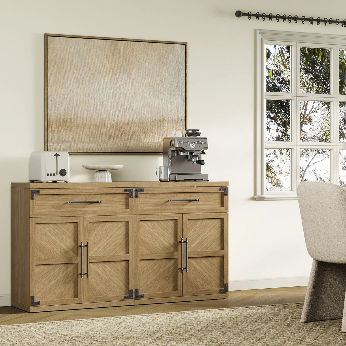 Willow Sideboard with 1 Drawer and 2 Doors for Entryway