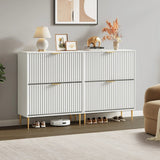 Opus Shoe Cabinet with Double Flip Drawer, Set of 2