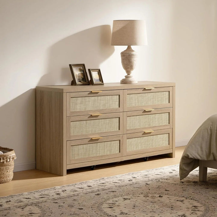Savanna 6 Drawers Dresser and 2  Drawer Nightstand Set