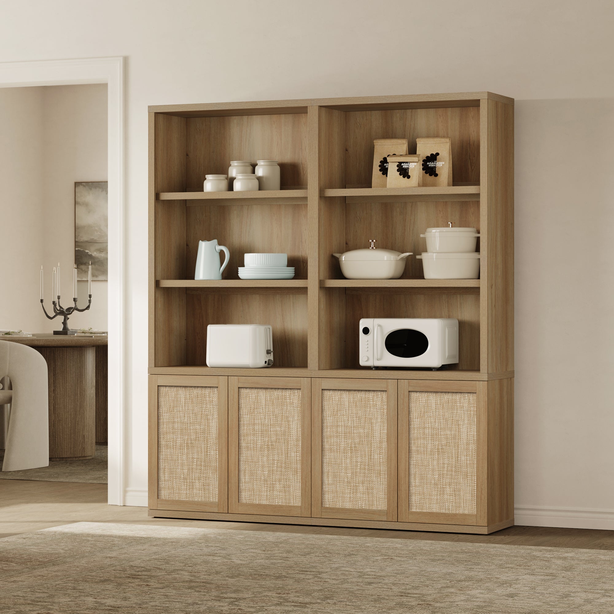 Zura Bookcase with 2 Doors