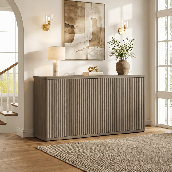 Cas Buffet Cabinets with 4 Doors, Set of 2