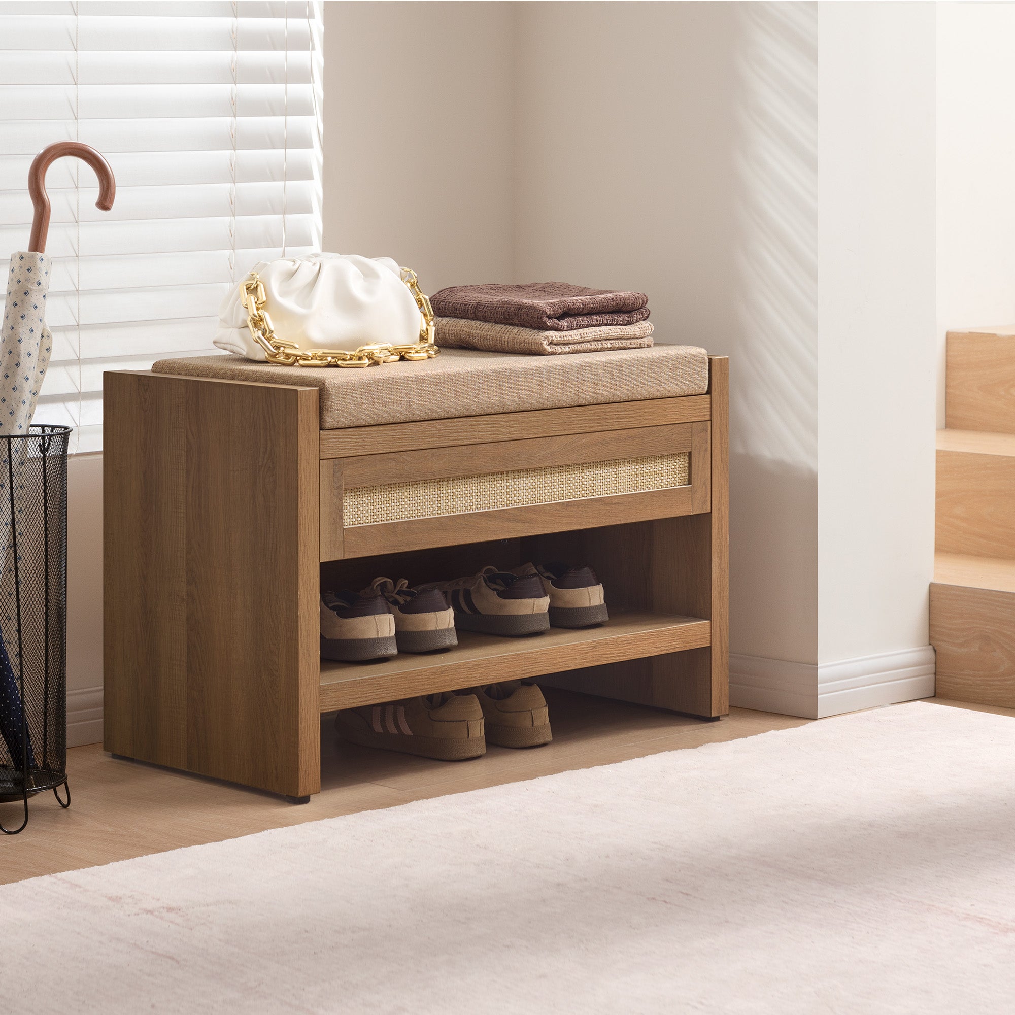 Savanna Shoe Bench with Storage